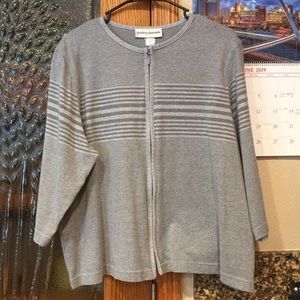 Cathy Daniels Zip Up Sweater